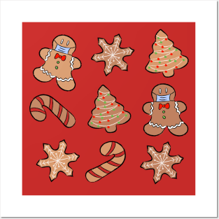 Gingerbread cookies 2020 during pandemic Posters and Art